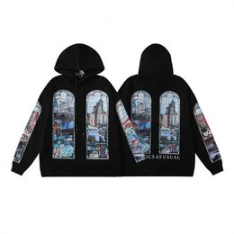 Sudaderas con capucha para hombres Quién decide la guerra Jersey 2024ss Primavera Nuevo Fragmentado para hombres Mujeres EE. UU. High Street Hip Hop Skateboard Y2k Hoody Goz6