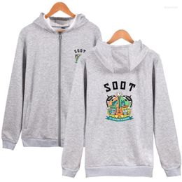 Heren Hoodies Wilbur Soot Zip Hoodied Sweatshirt Fashion Polyester plus katoenvolleybal Creatieve hoodie Harajuku Kawaii