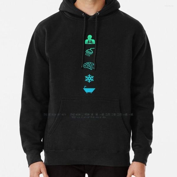 Sweats à capuche pour hommes Wim Hof Design inspiré Respirer Douches froides État d'esprit Exposition Bains de glace Gradient vertical Sweat à capuche Pull 6xl Coton