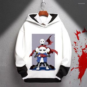 Heren Hoodies Winter en Autumn Undertale Cosplay Sweater Hoodie Cartoon Perifere kleding Gedrukt Cool Dikke dikke pluche casual capuchon Coat