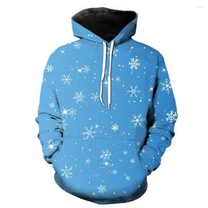 Sweats à capuche pour hommes hiver flocons de neige hommes surdimensionnés avec capuche vestes Streetwear 2023 hauts Hip Hop adolescents à manches longues drôle décontracté