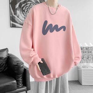 Heren Hoodies Winter Jeugd Puur Katoen Losse Crewneck Creatieve Hoodie Mannelijke Koppels Europa En Amerika Eenvoudige Leggings Mode Jas