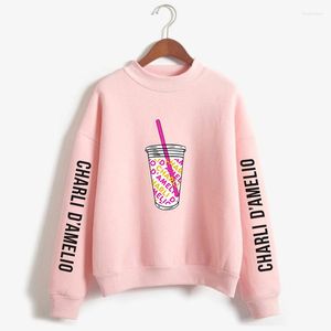 Sweat-shirt Charli D'Amelio pour femmes Charlio Sweatshirt Femmes High Coldless Girl's Girl's Girl's Girl