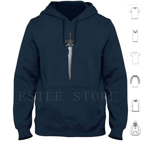 Sudaderas con capucha para hombre World Of Frostmounr Alliance Horde Anduin Gaming Game Pro Doomhammer Death Knight Blood Elf Frostmourn