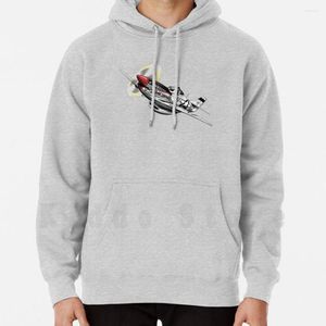 Sweats à capuche pour hommes Ww-Ii Warbird P-51 Avion Cartoon Manches longues P 51 P51 Wwii World War Two