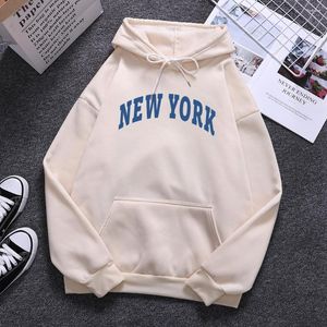 Sweats à capuche pour hommes York Usa City Print Man Hip Hop O-Neck Pull Creative Fleece Clothing Casual Pocket Sweat Mens Long Sleeves