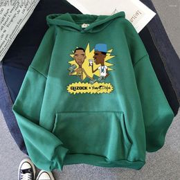 Heren Hoodies Jong Dolph Unisex Hip Hop Streetwear Mannen Cartoon Grappige print Harajuku Sweatshirts Lange mouw Dagelijks Losse Wram-trui