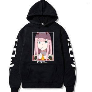 Sweats à capuche pour hommes Zero Two Darling In The Franxx Sweat à capuche Anime surdimensionné Streetwear Sweat Hommes / Femmes Lâche Imprimé Vêtements À Capuche Hiver