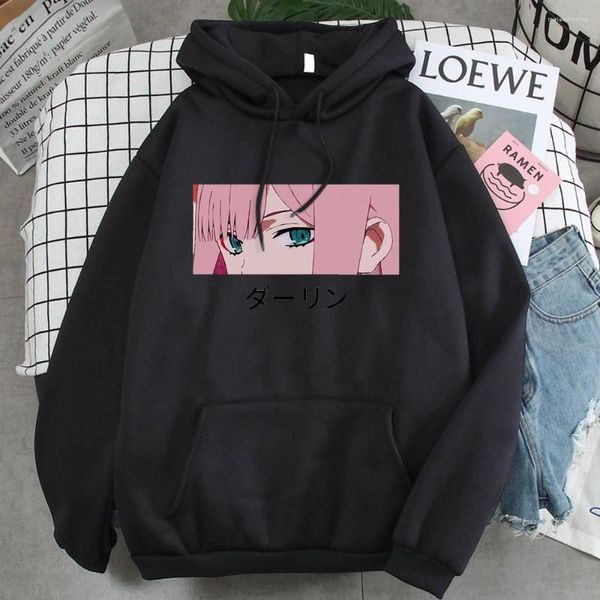 Hommes Hoodies Zéro Deux Pour Hommes Yeux Anime Sweats À Capuche Harajuku Mensl Pull Marque De Mode Chaud À Capuche Mâle Y2k Vêtements Tops