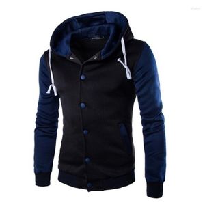 Heren Hoodies Zogaa Men Sweatshirt Hooded Jackets Fashion Stitching Baseball XS-4XL Casual Patchwork Fleece Sport Hoodie Coat