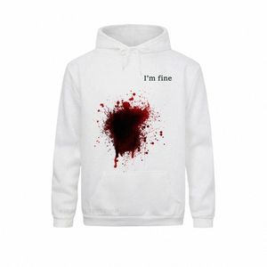 Mannen Ik ben Fijnbloedige Harajuku Hoodies Polyester Man Gedrukt Jas Fi Sportkleding Unieke Witte Nieuwigheid Sweatshirt j21Q #