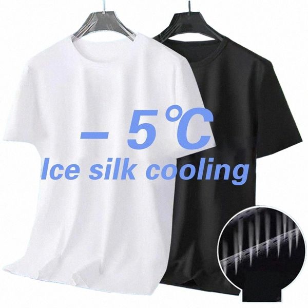 T-shirt en maille à séchage rapide pour hommes, vêtements de sport amples, fins et respirants, haut à manches courtes, Fitn, hauts noirs, J1E2 #