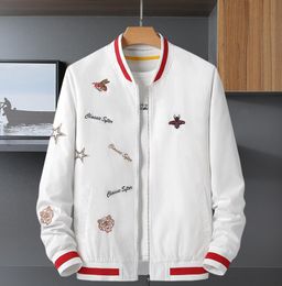 Veste homme 2023 printemps et automne nouvelle mode homme broderie veste haute qualité debout cou Baseball costume hommes veste