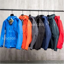 Chaqueta masculina de tres capas al aire libre impermeable chaqueta de arco tibio hombres gore-texpro sv/lt moda chaqueta casual para hombres senderismo liviano