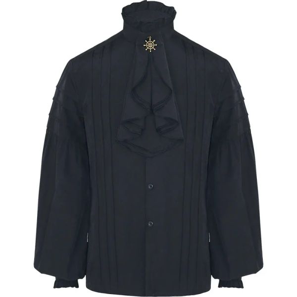 Chaqueta masculina victorian gótica overcoat abierto abrigo pirata steampunk chaquetas para hombre ropa de invierno camisa con volante