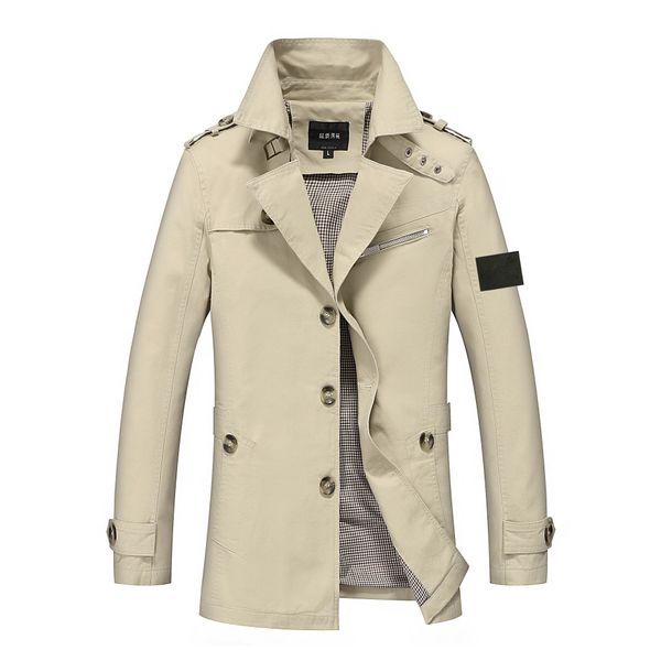 STONE JACKET Chaqueta de hombre abrigo cortavientos bordado abrigo impermeable para hombre y mujer primavera y otoño ABRIGO de piedra ropa de hombre