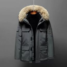 Herenjas winter donsjack designer parka jas mode casual outdoor trenchcoat met capuchon paar dikke thermische jas