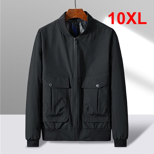 Chaquetas para hombres 10XL 8XL Chaqueta de talla grande Botas de cuero de moda para hombres Chaqueta de carga Abrigos Chaqueta de béisbol para hombres Máquina a prueba de viento de otoño Tamaño grande 10XL 230406