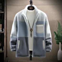 Herenjacks 2021 Bomber Jacket Men Winter Dikke Warm Fleece Teddy Coat voor heren Sportwear Tracksuit Mannelijk Fluffy