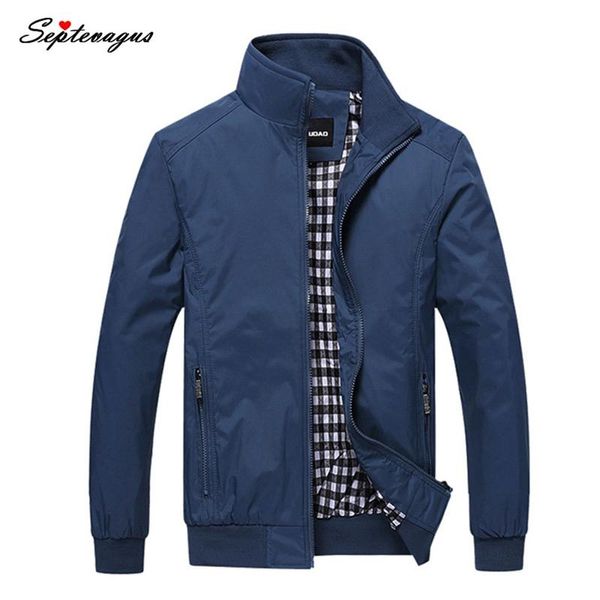 Vestes pour hommes 2021 mode printemps imperméable manteaux mâle décontracté mince col montant veste hommes mince manteau pardessus USA taille XS-XL