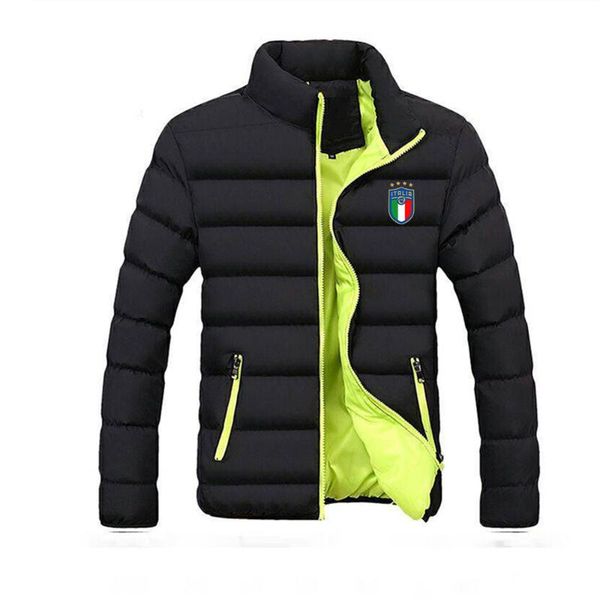 Hommes vestes 2021 italie équipe nationale veste doux manteau automne hiver vers le bas sport décontracté à la mode hommes vêtements d'extérieur pour hommes