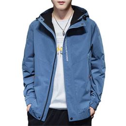 Chaquetas de hombre 2021 tendencia primavera otoño ropa informal coreana chaqueta con capucha de moda Jaqueta Masculino Casaco Abrigos Kurtka Erkek Giyim