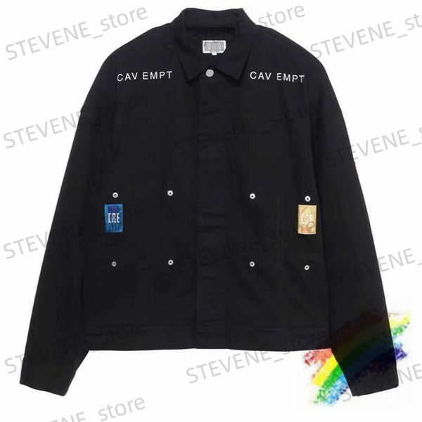 Chaquetas para hombres 2021FW CAVEMPT C.E Chaqueta de mezclilla Hombres Mujeres 1 1 Mejor calidad Niza Lavado Tela pesada Cav Empt Lona Abrigo Bordado Chaquetas T231215