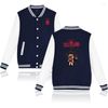 Vestes masculines 2022 Cult of the Lamb Giacca da Baseball Con Scollo a V famale / gioco Maschile Cool Winter Harajuku Streetwear Capispalla