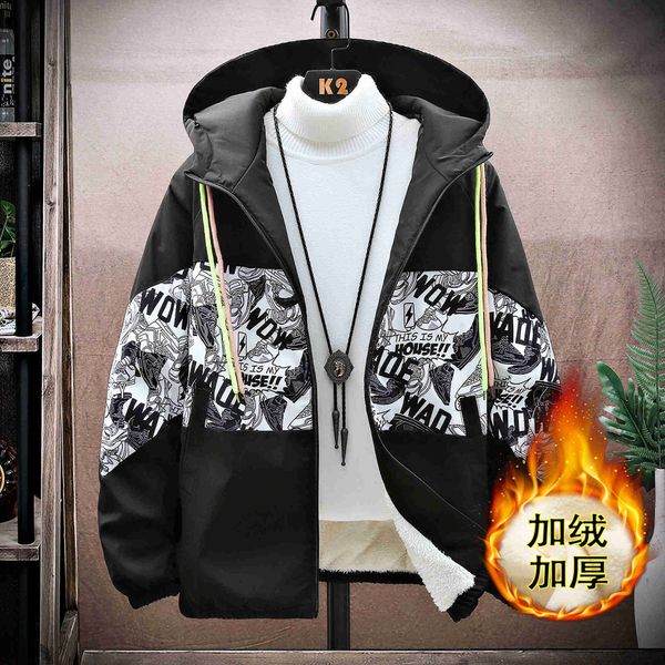 Chaquetas para hombres 2022 Chaquetas de invierno Moda para hombres Chaquetas cortavientos casuales Moda para hombres Parkas casuales Hombres espesar Ropa exterior caliente Abrigo con capucha T220926