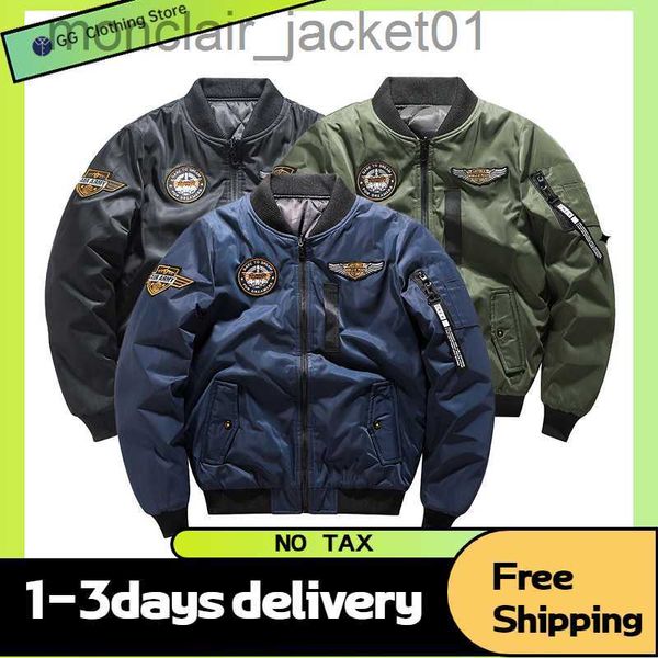 Chaquetas para hombres 2022 Chaquetas para hombre de invierno Nuevo abrigo de bombardero Ropa de motocicleta de carreras Campo táctico de lujo Hombres militares vintage Ropa J230918