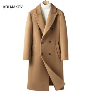 Giacche da uomo 2023 arrivo giacche invernali moda stile lungo cappotto di lana casual trench di lana mens giacca elegante taglia M4XL 231113