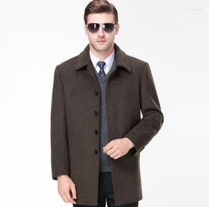 Vestes pour hommes 2023 arrivée laine manteau moyen-long mâle épaississement grand survêtement hiver chaud Trench grande taille M-7XL hiver hommes