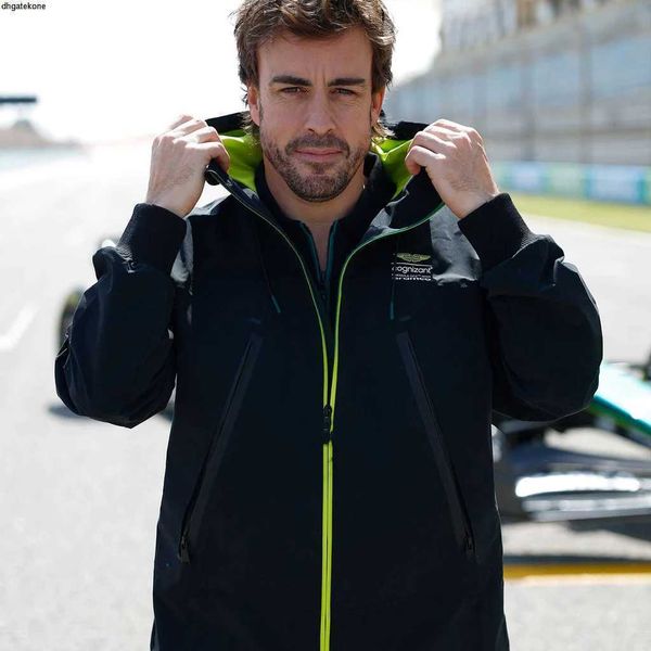 Vestes pour hommes 2023 Aston Martin F1 Alonso Kimoa Amf1 Lifestyle Wind Breaker Formula One Racing Suit Windproof Jack