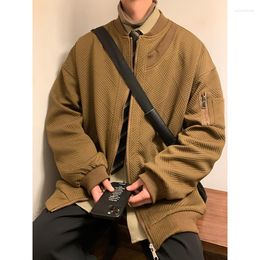 Männer Jacken 2023 Herbst Produkt Mode Trend Sport Mantel Große Koreanische Beiläufige Lose Paar Stehen Neck Jacke