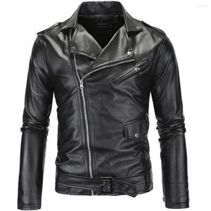 Vestes pour hommes 2023 automne Style Version coréenne de haute qualité en cuir veste hommes Faux Slim-Fit hommes Blazer S-5XL