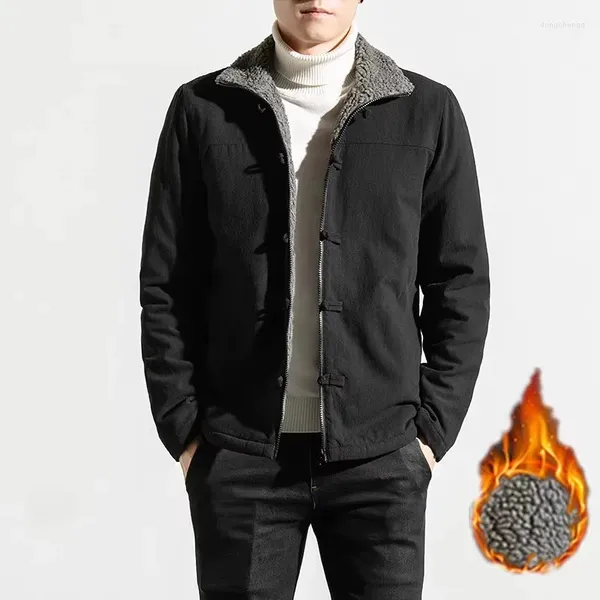 Chaquetas para hombres 2023 Otoño Invierno Hombres Abrigo Forro de lana Grueso Cálido Chaqueta Retro Alta Calidad Casual Vintage Fleece Windbrekaer