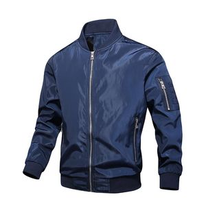 Hommes vestes 2023 décontracté hommes veste solide mode mince Bomber pardessus printemps automne Baseball extérieur M-7XL