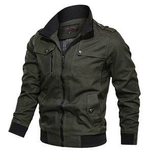 Hommes Vestes 2023 Casual Solide Cargo Veste Hommes Coton Multipoches Bomber Hommes Printemps Automne Slim Fit Manteau Pilote Militaire Outwears 230202