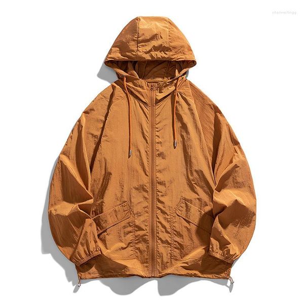 Chaquetas para hombres 2023 Casual Ultra Light Windbreaker Quick Dry Skin Coat Protector solar impermeable UV Mujeres Thin Army Outwear Hombres Sudaderas con capucha