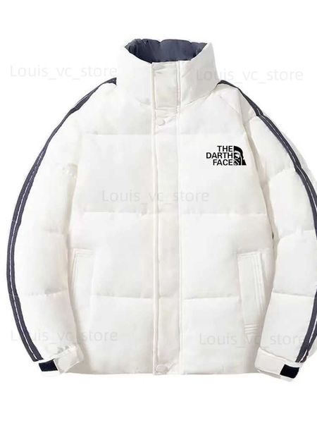 Chaquetas para hombres 2023 Chaqueta de plumón de ganso blanco acolchado de algodón Hombres de gran tamaño Invierno Frío y viento Versión coreana Chaqueta de plumón Pareja Traje de pan M-5X T231117