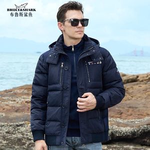 Vestes pour hommes 2023 doudoune en plumes 70 gris canard imperméable manteau épais mâle à capuche thermique grande taille 3XL 231208