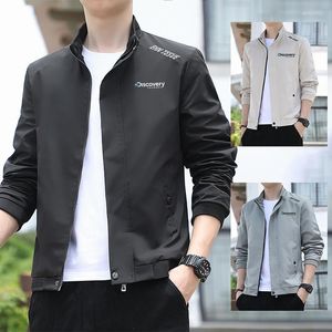 Vestes pour hommes 2023 Tendance d'automne Mode Dacron Tissus Casual Polyvalent Haut de gamme Haute Qualité Slim Flight Suit Veste