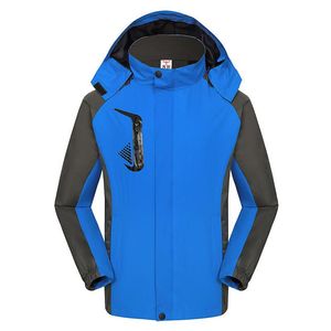 Herenjacks 2023 mode waterdichte berg ski jas ritssluiting afneembare outdoor winter sportjas voor mannen