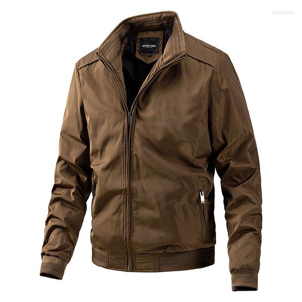 Chaquetas para hombre 2023 Comercio exterior Venta al por mayor transfronteriza Abrigo de gran tamaño para exteriores Otoño e invierno Chaqueta de color sólido