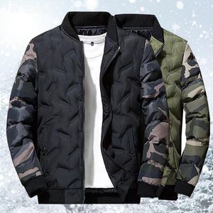 Herenjacks 2023 JAAG MEN MEN Winter Casual Parkas Male Fleece Warm Dikke waterdichte jas Man Fashion Classic Varsity Baseball