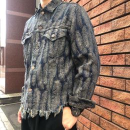 Herenjacks 2023 Kapital katoenen veer Tassel Jacquard Rapel Denim Jacket Casual Coat WY715