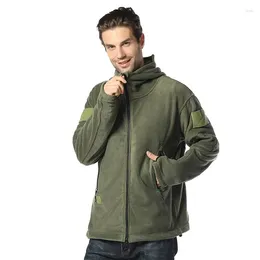Vestes pour hommes 2023 Loisirs en plein air polaire polaire chaleur manteau à manches intérieures veste à capuche de charge résistante au froid