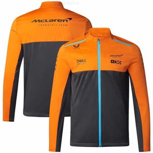 Vestes pour hommes 2023 McLaren site officiel nouveau costume de course f1 veste à manches longues à coque souple printemps et automne veste polaire extérieure pour hommes