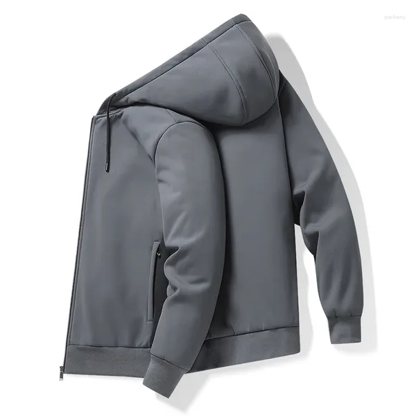 Chaquetas para hombres 2023 hombres invierno polar cálido impermeable cremallera chaqueta con capucha al aire libre casual moda a prueba de viento abrigo masculino más tamaño 5xl