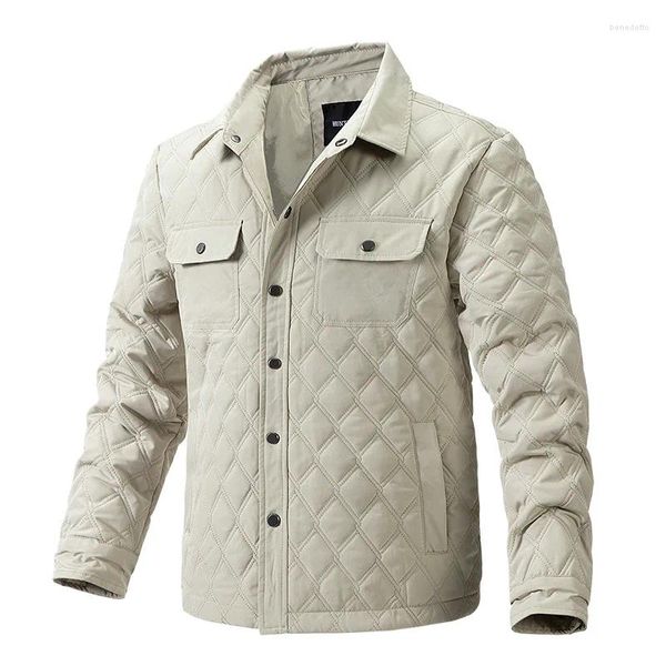 Jackets para hombres 2023 chaqueta masculina abrigo diamante acolchado otoño invierno universidad ligera de alta calidad elegante tibia caliente